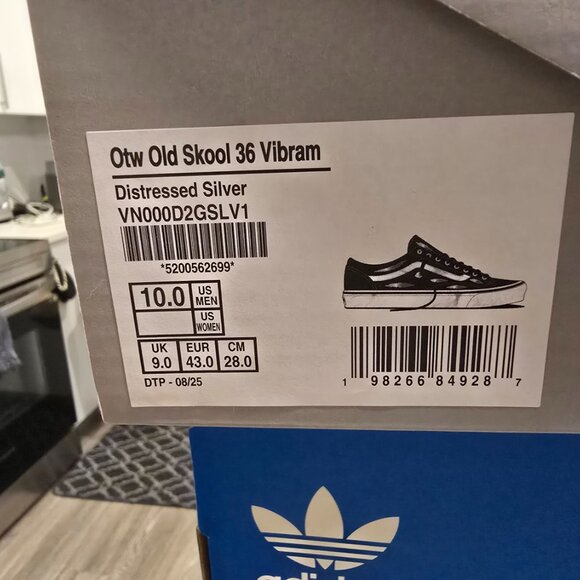 Vans OTW Old Skool 36 Vibram Canvas Distressed 'Black' VN000D2GSLV Mens 10 NEW - Picture 10 of 14